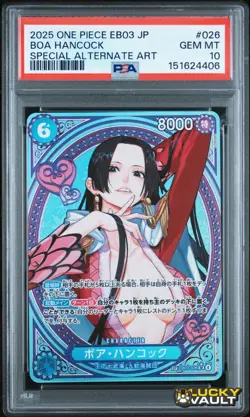 PSA 10 2025 One Piece EB03 Japanese Special Alternate Art #026 Boa Hancock - Image 1