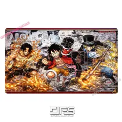 One Piece Card Game TCG Play mat MANGA LUFFY ACE SABO OP04-083 PRB-01 op09-119 - Image 1