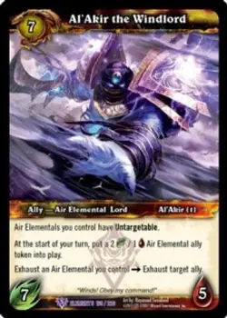 Al'Akir the Windlord - FOIL - War of the Elements - World of Warcraft TCG - Image 1
