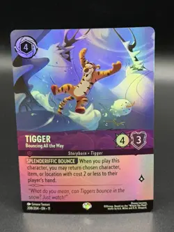 Disney Lorcana: Winterspell ~ Tigger - Bouncing All the Way 208/204 EPIC - Image 1