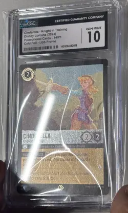 CGC 10 Disney Lorcana Cinderella Knight in Training Foil LGS Promo 14/P1 not PSA - Image 2