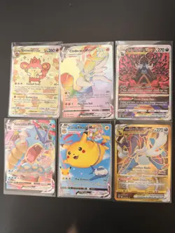 Pokemon TCG Card Lot 6 VSTAR VMAX Holo Simisear Cinderace Gyarados Pikachu - Image 1