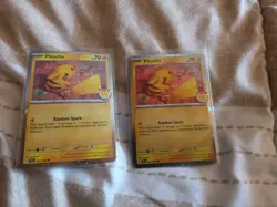 Pikachu Pokemon Day 2026 Lot of 2 with Swirl Promo Card - Image 1