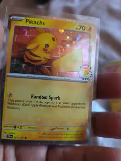 Pikachu Pokemon Day 2026 Lot of 2 with Swirl Promo Card - Image 2