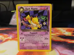 Dark Hypno Team Rocket Rare Non Holo WOTC LP Pokemon Card Vintage Classic - Image 1