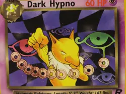 Dark Hypno Team Rocket Rare Non Holo WOTC LP Pokemon Card Vintage Classic - Image 2