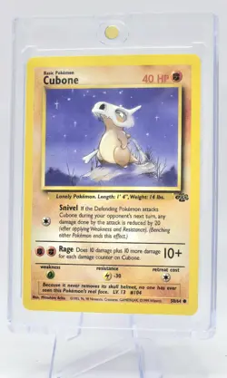 Pokemon TCG Cubone Jungle Card 50/64 1995 WOTC Non Holo - Image 3