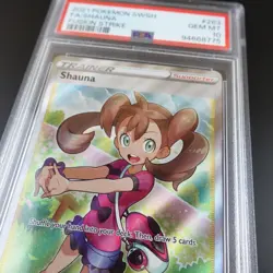 PSA 10 Shauna 263/264 Fusion Strike Trainer Holo Full Art Pokemon Card - Image 2