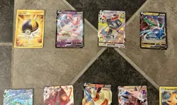 Pokemon Cards Featuring Trainer Ultra Ball, Sylveon V Rayquaza V,Dragonpult Vmax - Image 2