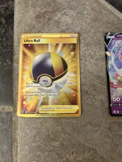 Pokemon Cards Featuring Trainer Ultra Ball, Sylveon V Rayquaza V,Dragonpult Vmax - Image 3