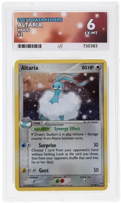 ACE 6 Altaria 2/108 2007 Power Keepers Holo Graded Card - Image 1