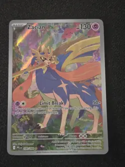 Zacian 100/094 ME02: Phantasmal Flames Illustration Rare Pokemon Card - Image 1