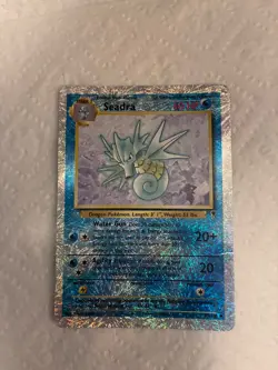 Pokemon TCG Seadra 63/110 Legendary Collection Reverse Holo Card HP/DMG - Image 1