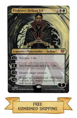 Professor Dellian Fel (Borderless) Secrets of Strixhaven - Image 1