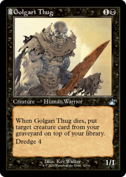Golgari Thug 325 (Retro Regular) - MTG Ravnica Remastered - NM - Image 1