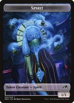 Spirit Token (002) - Kamigawa: Neon Dynasty (NEO) - Image 1