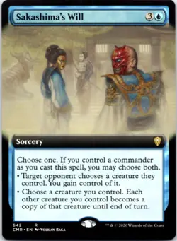 Sakashima's Will (Extended Art) Commander Legends, 642 NM - Image 1