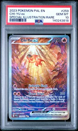 2023 POKEMON PAL EN-PALDEA EVOLVED SPECIAL ILLUSTRATION RARE CHI-YU EX PSA 10 - Image 1