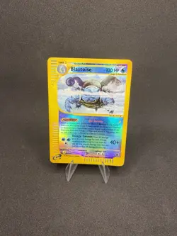 Pokemon TCG Blastoise Expedition Base Set 37/165 Reverse Holo Rare eReader - Image 1