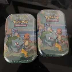 Pokemon TCG Celebrations Mini Tin Bulbasaur Charmander Squirtle Pikachu 2021 - Image 3
