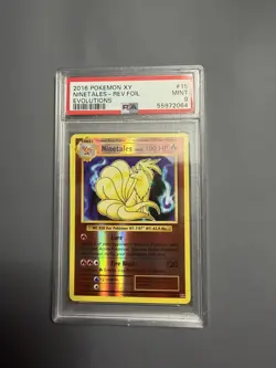 2016 15/108 English Pokemon NINETAILS REVERSE HOLO #15 (PSA 9) MINT - Image 1