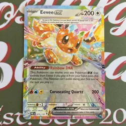 Eevee ex - 075/131 075/131 Holo Double Rare SV: Prismatic Evolutions Pokemon NM - Image 2
