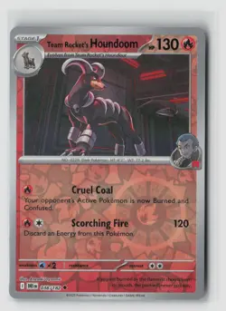 TEAM ROCKET'S HOUNDOOM 038/182 DESTINED RIVALS REVERSE HOLO POKEMON TCG NM - Image 1