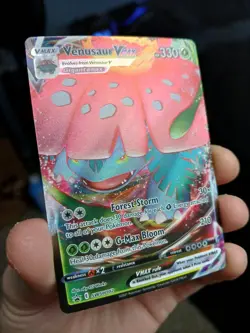 Pokemon TCG Venusaur VMAX SWSH102 Full Art Holo Black Star Promo - NM - Image 3