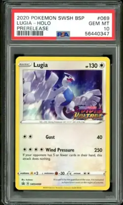 Pokemon PSA 10 Lugia - SWSH Black Star Promos (Promo) [SWSH-069] English / Mint - Image 1