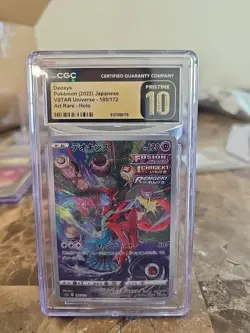 CGC 10 PRISTINE Japanese Pokemon 2022 Deoxys 185/172 S12a VSTAR Universe - Image 1