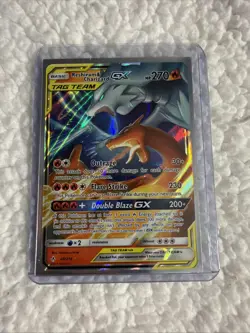 Pokemon Reshiram & Charizard GX TAG TEAM Ultra Rare Holo 270 HP SM-Unbroken Bon… - Image 1