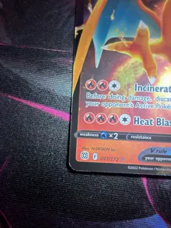 Pokemon TCG Charizard V 017/172 Swsh09 Brilliant Stars Ultra Rare Holo Basic - Image 2