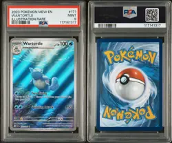 Pokemon Wartortle Illustration Rare Holo PSA 9 Scarlet & Violet 151 171/165 - Image 3