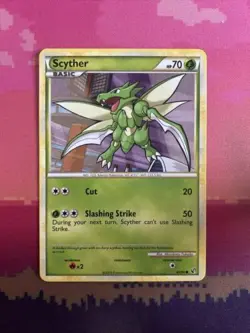 Pokemon Card Scyther Undaunted Common 65/90 Near Mint - Image 1