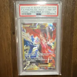 Pokemon Yveltal EX XY150a Premium Trainer's XY Promo Full Art Holo PSA 8 170 HP - Image 1