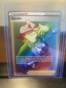 Pokemon Gordie 223/203 SWSH07: Evolving Skies Secret Rare Trainer Full Art Holo - Image 1