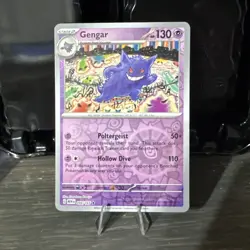 Gengar 094/165 Rare 151 Pokemon Reverse Holo Near Mint - Image 1