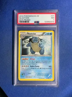 2012 Pokemon B & W Blastoise BCR-Promo #31 Non Holo Psa 7 - Image 1