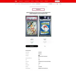 Pokemon 2025 Prismatic Evolutions Pokemon Center ETB Promo Eevee #173 PSA 10 - Image 3