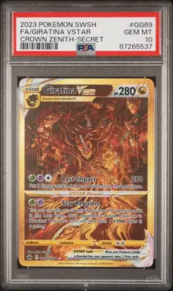 GIRATINA VSTAR Crown Zenith Trainer Gallery Secret Rare #GG69 PSA 10 Pokemon - Image 1
