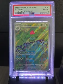 Pokemon 2023 SV151 Mew En Ivysaur #167/165 IR PSA 10 - Image 1