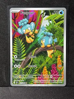 Pokemon TCG Black Bolt Panpour Illustration Rare 101/086 ungraded Eng - Image 1