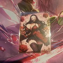 Nezuko Demon Slayer #56/200 Waifu Gold Premium Metal Card Anime Goddess Story - Image 3