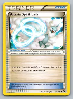 Pokemon TCG XY - Fates Collide Altaria Spirit Link 91/124 - Image 1