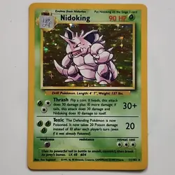 Pokemon TCG - Nidoking - Holo - 11/102 Base Set - 1999 - LP+ - Image 1