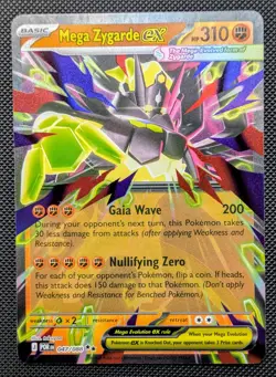 Pokemon Mega Zygarde ex Perfect Order ME03 DOUBLE RARE HOLO 047/088 takuyoa NM - Image 1