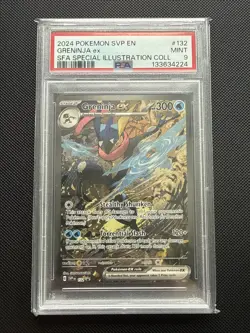 2024 POKEMON SHROUDED FABLE SPECIAL ILLUSTRATION COLLECTION GRENINJA EX PSA 9 - Image 1