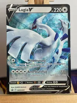 Lugia V SWSH301 Black Star Promo Deutsch Exc Pokemon - Image 1