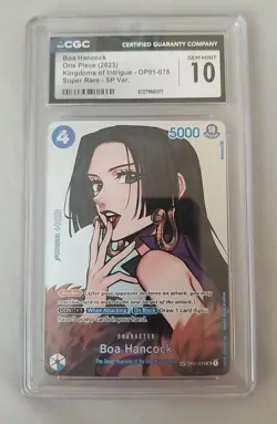 Boa Hancock One Piece English OP01-078 SR SP Kingdoms of Intrigue OP04 - CGC 10 - Image 1