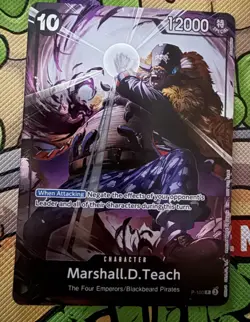 One Piece TCG Marshall D. Teach P-100 – Event Pack Vol.8 – NM - Image 1